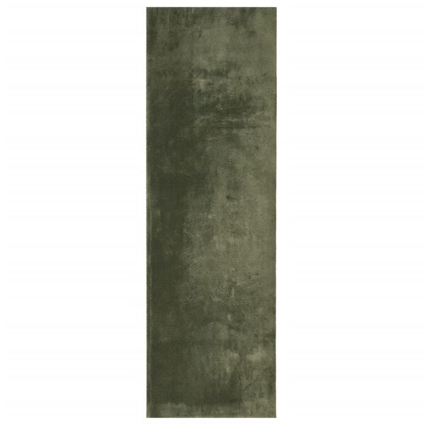 vidaXL Rug HUARTE Short Pile Soft and Washable Forest Green 80x250 cm