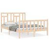 vidaXL Bed Frame without Mattress Small Double Solid Wood Pine