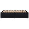 vidaXL Bed Frame without Mattress Black Double Fabric
