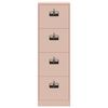 vidaXL File Cabinet 2 pcs Pink 44 x 50 x 139 cm Cold-Rolled Steel