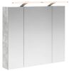 vidaXL Bathroom Mirror Cabinet Concrete Grey 80 x 14.5 x 70 cm