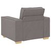 vidaXL Sofa 3 pcs Taupe Fabric