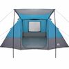 vidaXL Camping Tent with Roof Blue 482 x 360 x 227 cm Taffeta