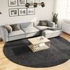 vidaXL Shaggy Rug PAMPLONA High Pile Modern Anthracite &Oslash; 280 cm