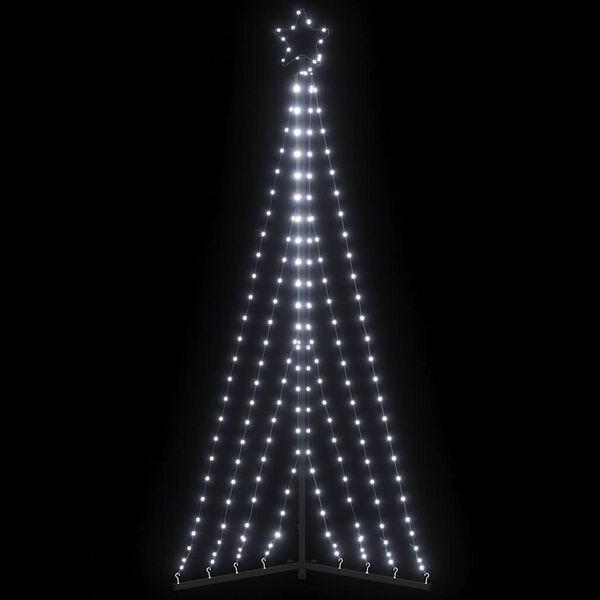 vidaXL LED Christmas Tree 339 LEDs Cold White 182 cm