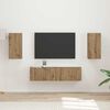 vidaXL TV Cabinet Set 4 pcs Artisan Oak Engineered Wood