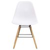 vidaXL Dining Chairs 6 pcs White Plastic