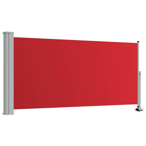 vidaXL Patio Retractable Side Awning 120x300 cm Red