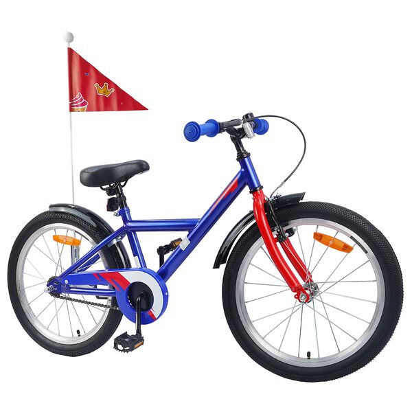 vidaXL Kids Bike 18'' for 5-7 Years Old Dark Blue