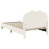 vidaXL Children's Bed Frame with Headboard Cream 90 x 200 cm
