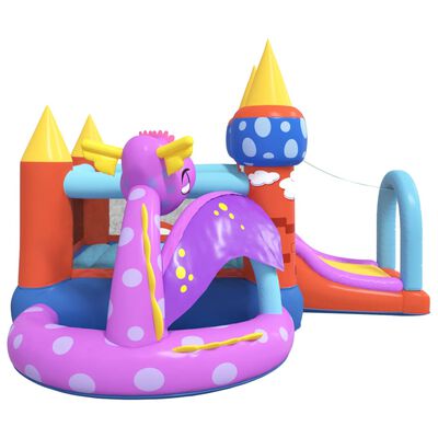 vidaXL Happy Hop Inflatable Bouncer with Slide 350x346x240 cm PVC