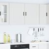 vidaXL Kitchen Wall Cabinets 2 pcs Porto White Engineered Wood