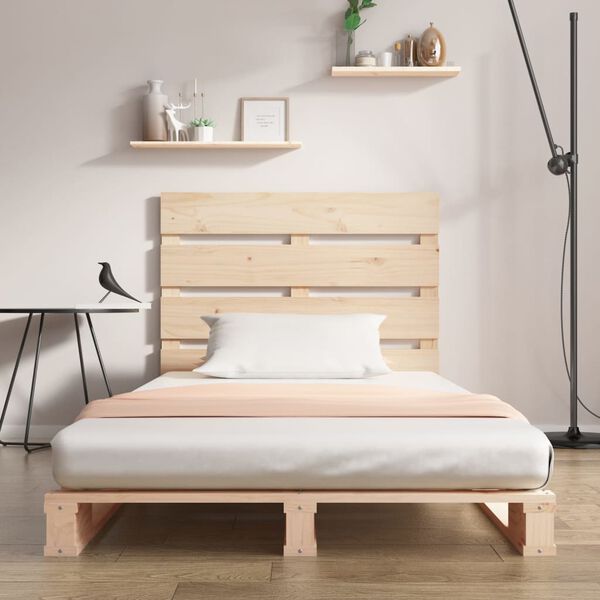 vidaXL Bed Frame without Mattress 75x190 cm Small Single Solid Wood Pine