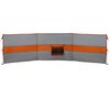 vidaXL Camping Windbreak Grey and Orange 490x123 cm Waterproof