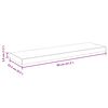 vidaXL Floating Wall Shelves 4 pcs Black 80x23.5x3.8 cm MDF
