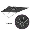 vidaXL Parasol 286 x 285 x 270 cm Aluminium