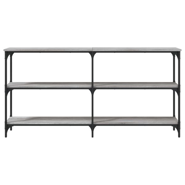 vidaXL Console Table Grey Sonoma 150x29x75 cm Engineered Wood