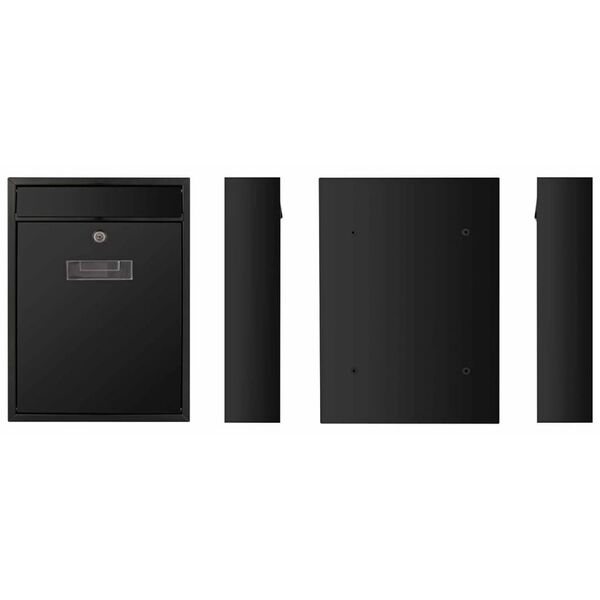 Perel Mailbox Ibiza Black BG40002