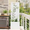 vidaXL Garden Privacy Screen White 50 x 140 cm Cold-rolled steel
