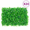 vidaXL Artificial Fern Leaf Fence 24 pcs Green 40x60 cm