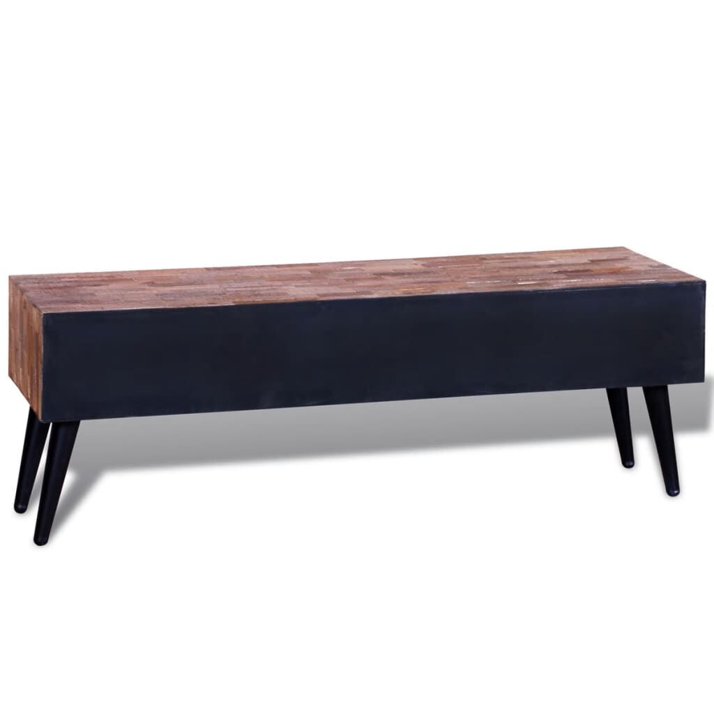 Console TV Cabinet with 4 Drawers Reclaimed Teak vidaXL
