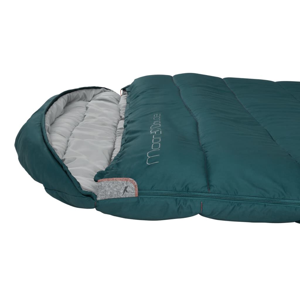 Easy Camp Double Sleeping Bag Moon 200 Teal vidaXL