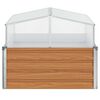 vidaXL Garden Planter with Greenhouse Light Brown 100 x 100 x 77 cm
