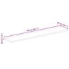 vidaXL Table Top 140x50x3.8 cm Rectangular Solid Wood Reclaimed