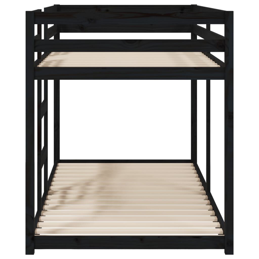 Black wood bunk beds hotsell twin over full