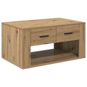 vidaXL Coffee Table Artisan Oak 80 x 50 x 40 cm Engineered Wood