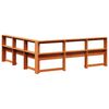 vidaXL Bookcase Headboard L-Shaped Wax Brown 180 cm Solid Wood Pine
