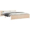 vidaXL Bed Frame without Mattress Solid Wood 140x200 cm