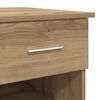 vidaXL Desk with Drawer Artisan oak 90 x 49.5 x 75 cm Engineered wood