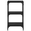 vidaXL Book Cabinet Black oak 40 x 33 x 70.5 cm Engineered wood