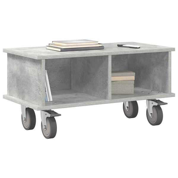 vidaXL TV Stand Concrete Grey 68.5 x 35 x 35 cm Engineered Wood