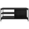 vidaXL Coffee Table Black Oak 100 x 50 x 45 cm Engineered Wood