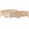 vidaXL Bed Frame without Mattress 200x200 cm Solid Wood Pine