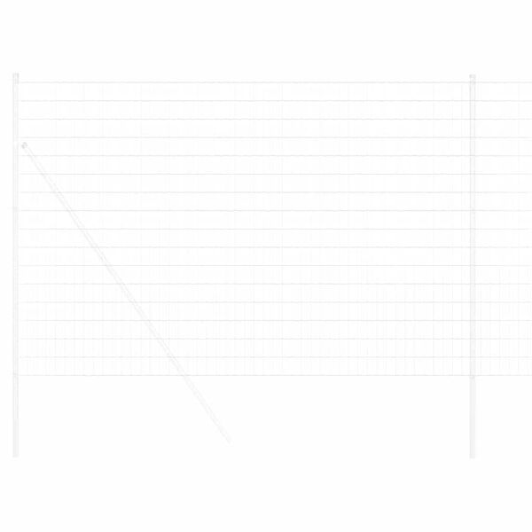 vidaXL Euro Fence Silver 1.5 x 10 m Hot dip galvanized iron