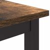 vidaXL Table Smoked Oak 80 x 50 x 76.5 cm Engineered Wood and Steel