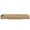 vidaXL Bed Frame with Drawer Artisan Oak 90 x 200 cm Engineered Wood