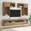 vidaXL TV Wall Units 6 pcs Old Wood 100 x 30 x 40 cm Engineered Wood