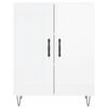vidaXL Sideboard High Gloss White 69.5x34x90 cm Engineered Wood