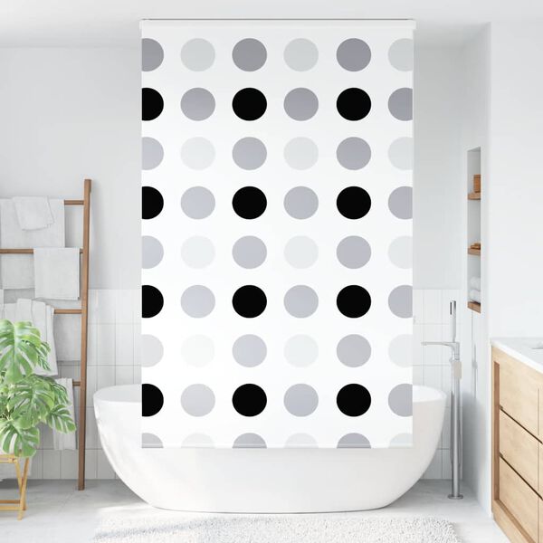 vidaXL Shower Roller Blind with Cassette 130x240 cm Fabric Width 126 cm