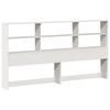 vidaXL Bookcase Bed without Mattress White 180x200 cm Super King Solid Wood Pine