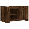 vidaXL Coffee Table Smoked Oak 80x50x50 cm Engineered Wood