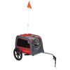 Animal Boulevard Pet Bike Trailer M 130x63x78 cm Red and Grey
