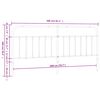 vidaXL Metal Replace Headboard Black 200 cm