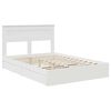 vidaXL Storage Bed with Headboard White 150 x 200 cm Engineered Wood