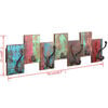 vidaXL Coat Rack with 7 Hooks Solid Reclaimed Wood