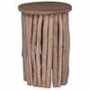 vidaXL Stool Natural 30 x 30 x 45 cm Solid Teak Wood